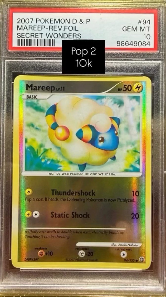 Mareep PSA GEM MT 10