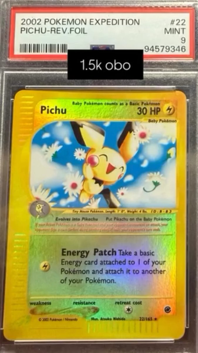 Pichu PSA MINT 9