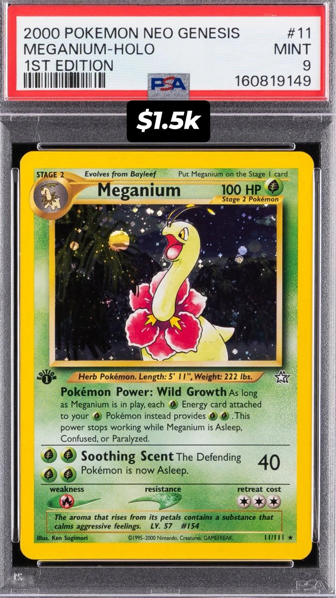 Meganium PSA MINT 9