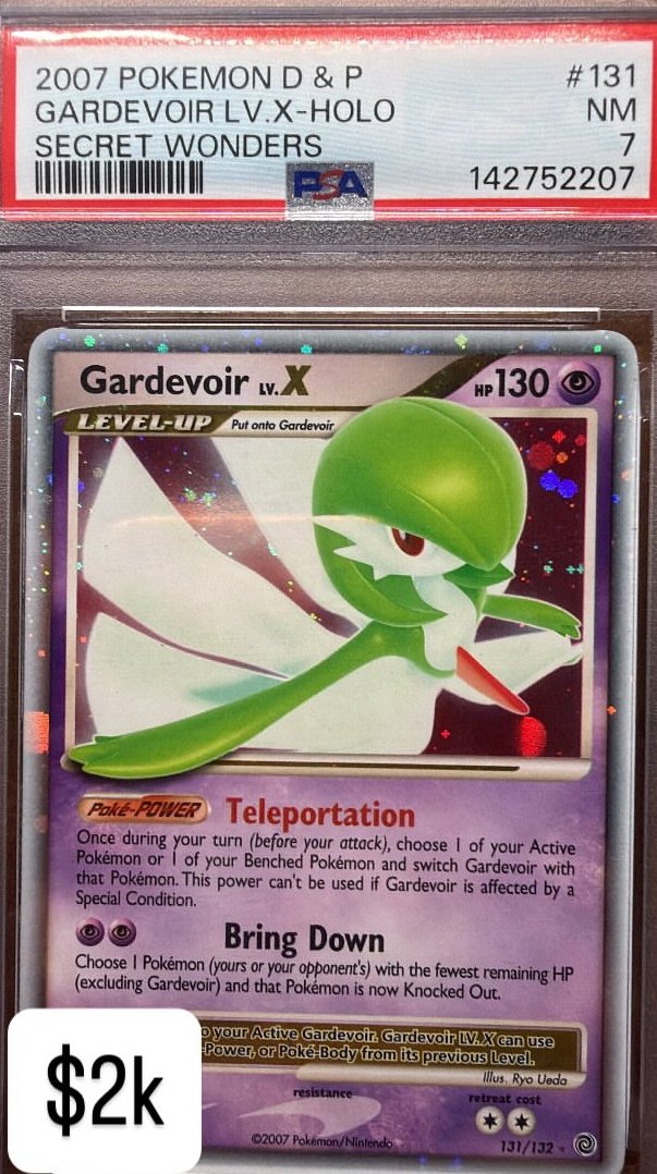 Gardevoir Lv X PSA NM 7