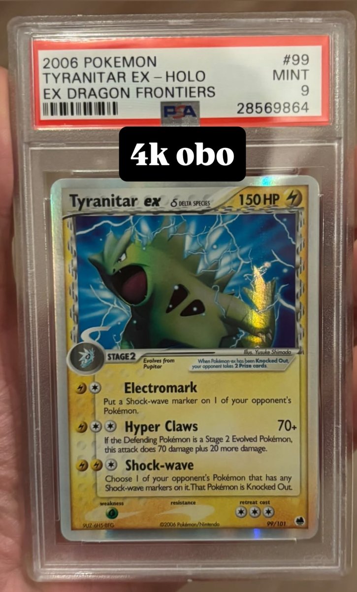 Tyranitar EX PSA MINT 9