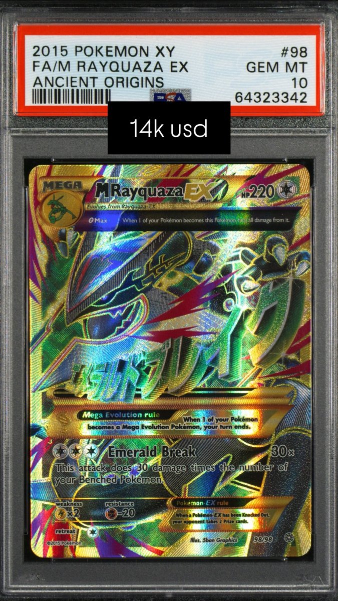 M Rayquaza EX PSA GEM MT 10