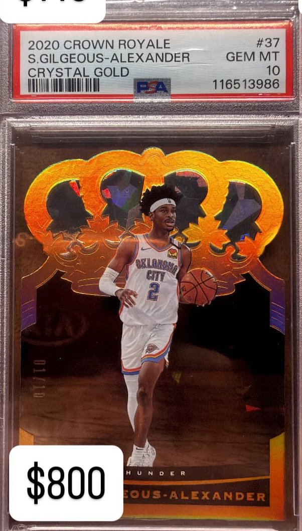 S.gilgeous-Alexander PSA GEM MT 10