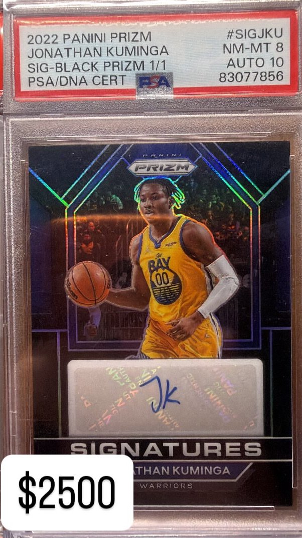 Jonathan Kuminga PSA NM-MT 8 AUTO 10