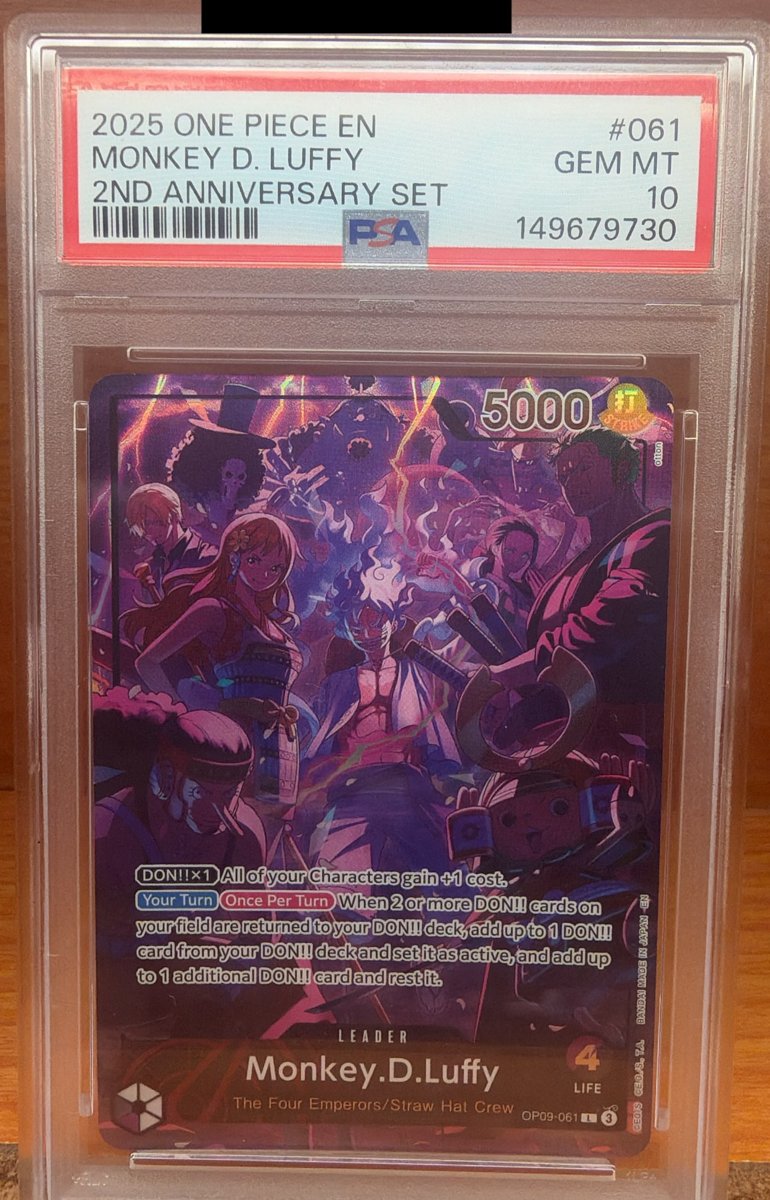 Monkey D. Luffy PSA GEM MT 10