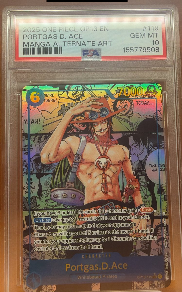 Portgas D. Ace PSA GEM MT 10