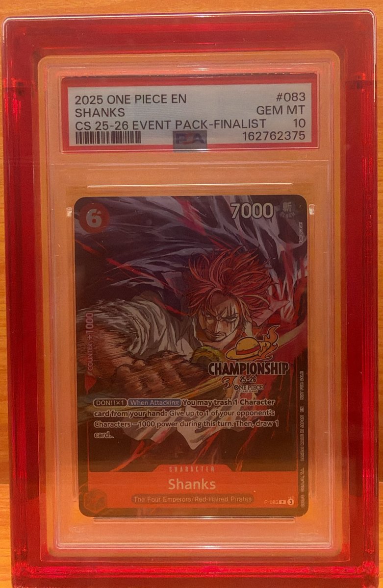 Shanks PSA GEM MT 10