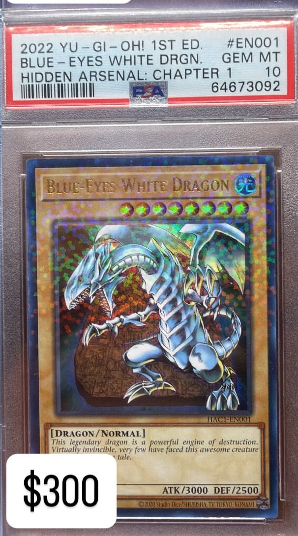 Blue-Eyes White Drgn. PSA GEM MT 10
