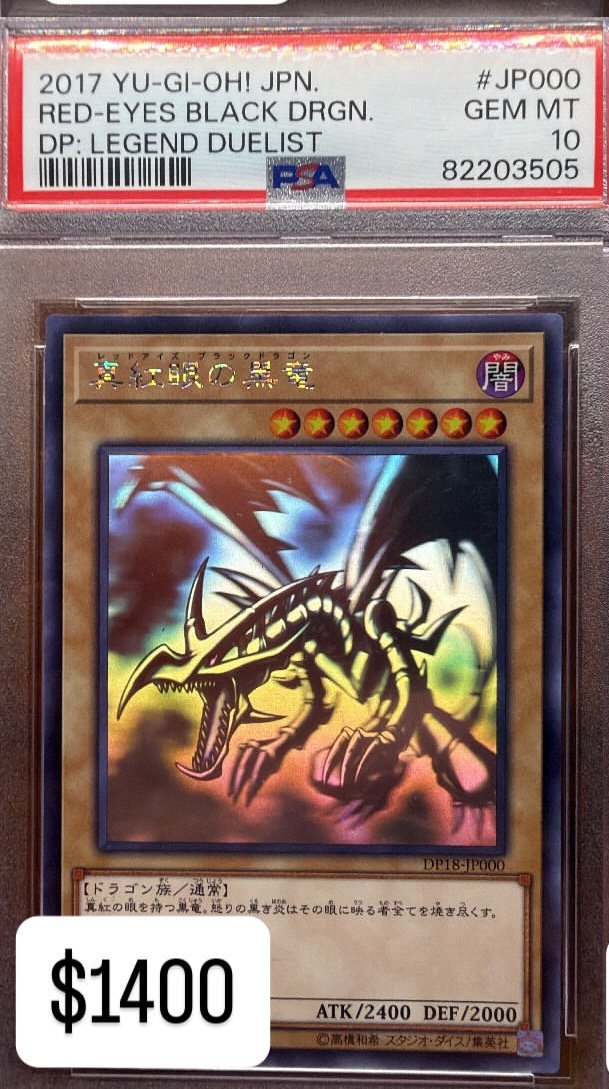 Red-Eyes Black Drgn. PSA GEM MT 10