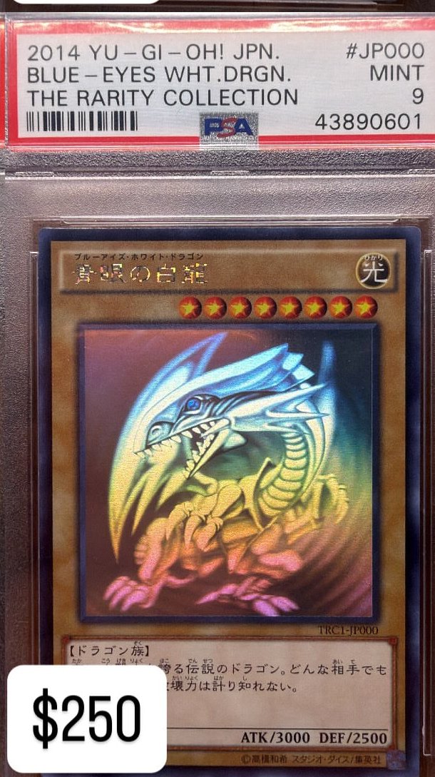 BLUE-EYES WHITE DRGN. PSA MINT 9
