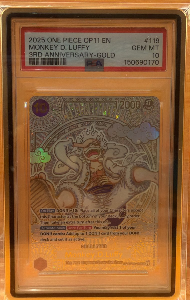 Monkey D. Luffy PSA GEM MT 10