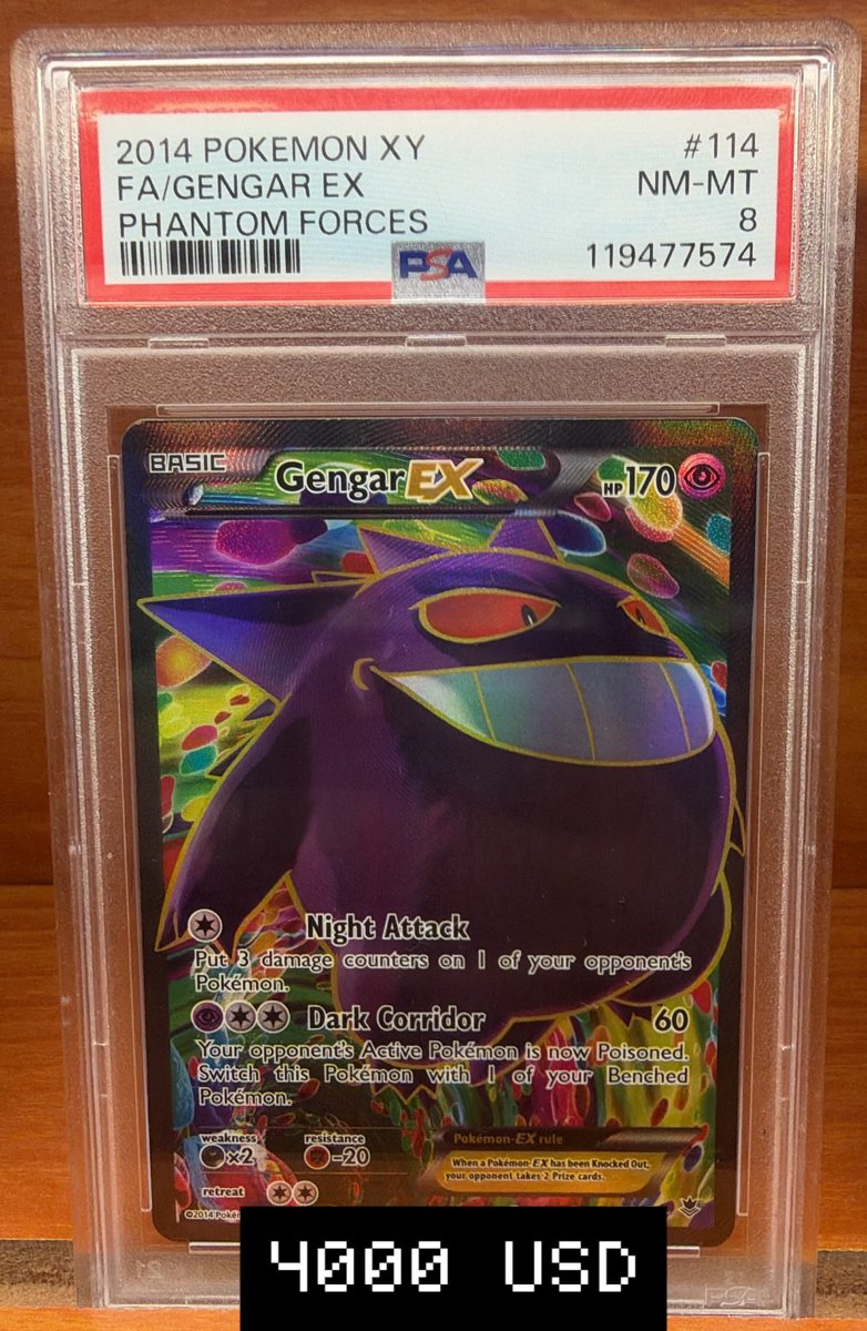 Gengar EX PSA NM-MT 8