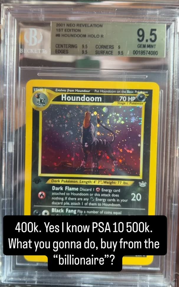 Houndoom BGS 9.5 GEM MINT