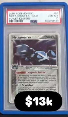Metagross EX PSA GEM MT 10