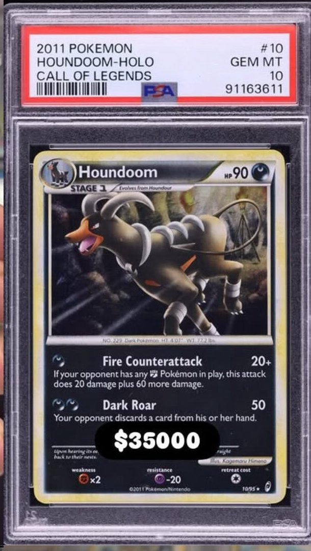 Houndoom PSA GEM MT 10
