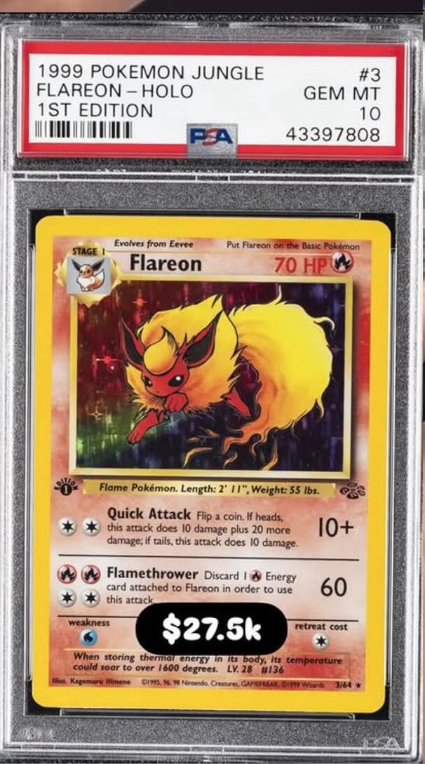 Flareon PSA GEM MT 10