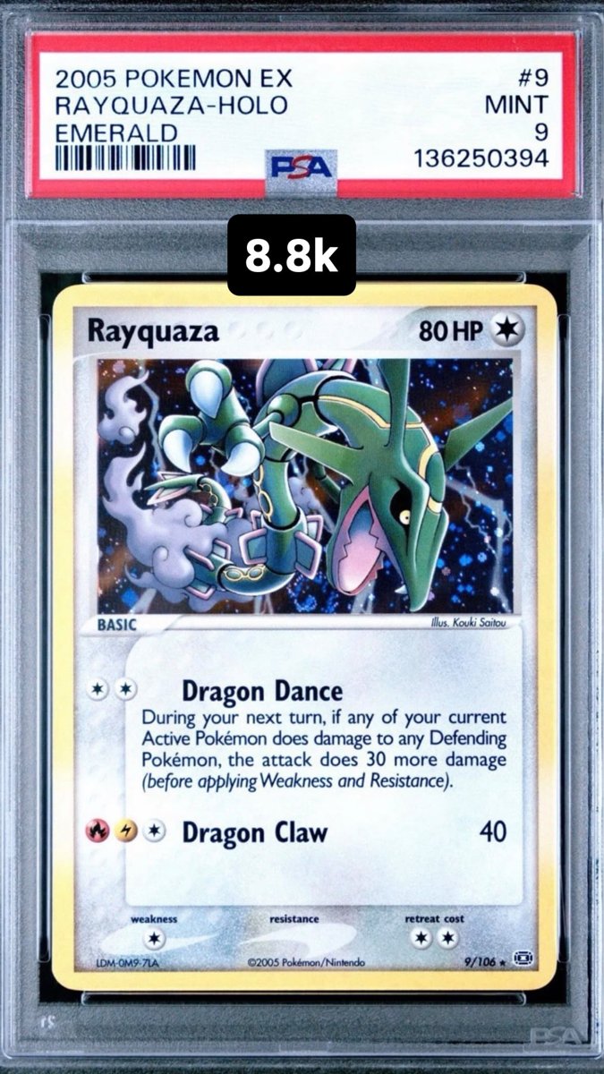 Rayquaza PSA MINT 9
