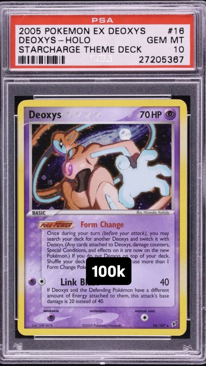 Deoxys PSA GEM MT 10