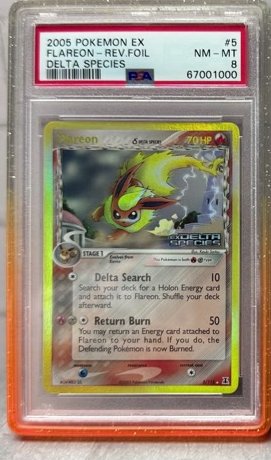 Flareon Δ PSA NM-MT 8