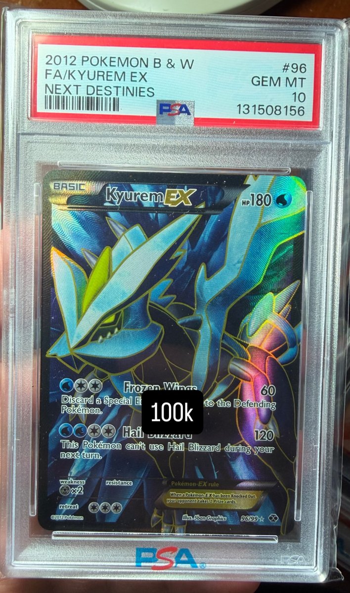 Kyurem EX PSA GEM MT 10