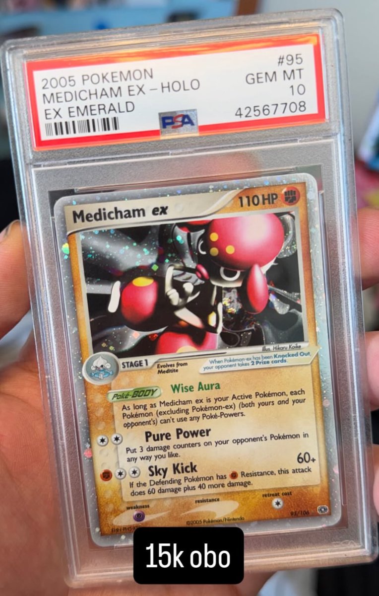 Medicham EX PSA GEM MT 10