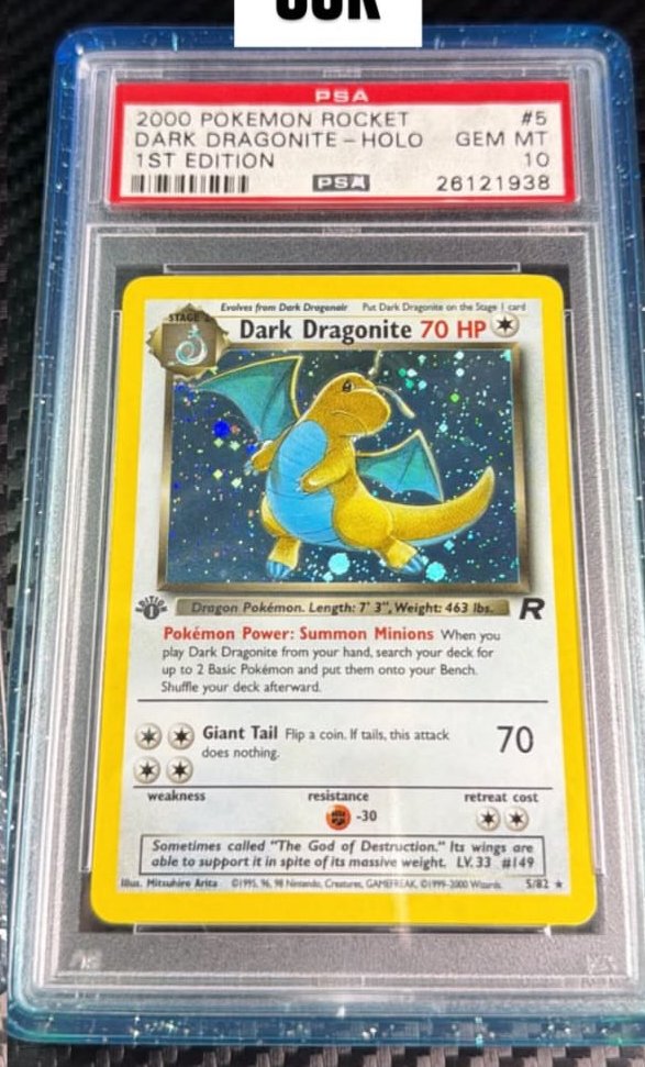 Dark Dragonite PSA GEM MT 10