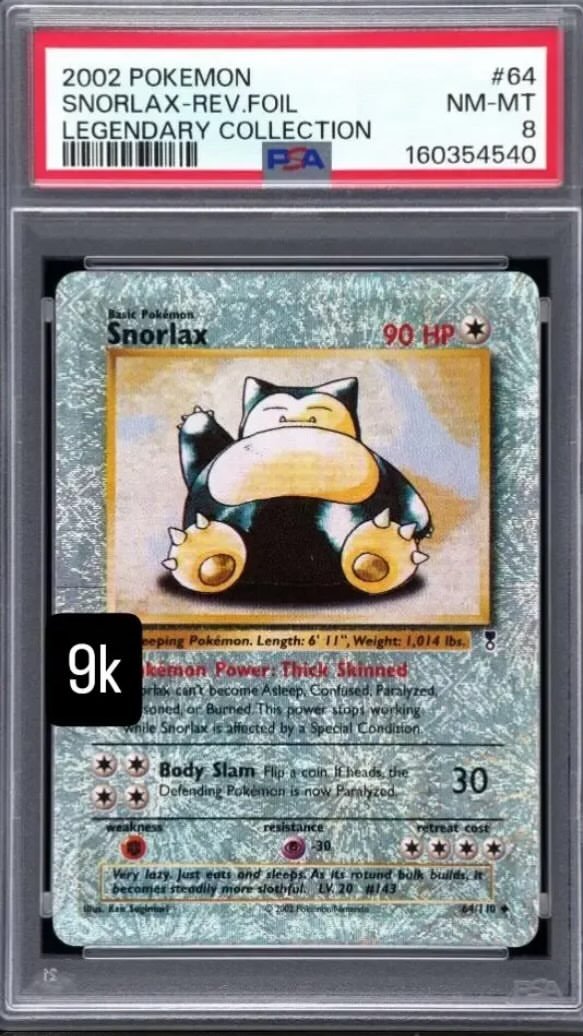Snorlax PSA NM-MT 8