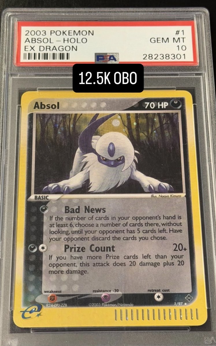 ABSOl PSA GEM MT 10