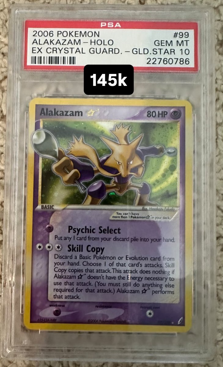 Alakazam PSA GEM MT 10