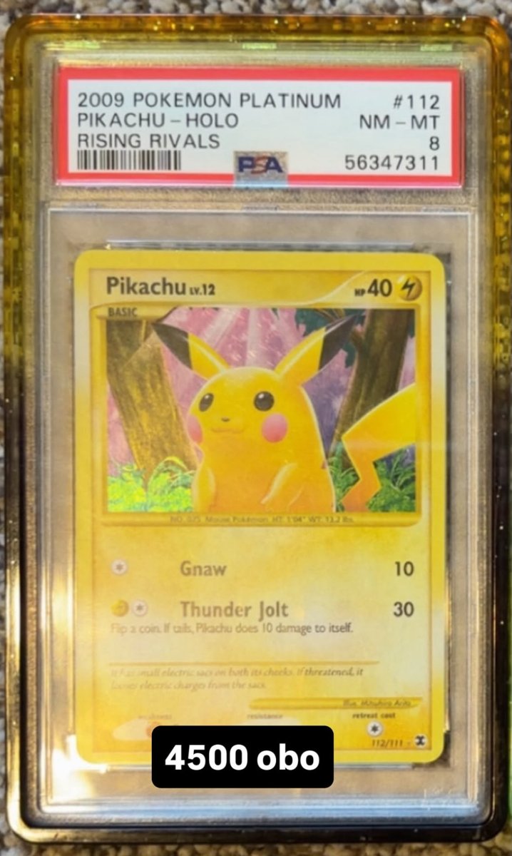Pikachu PSA NM-MT 8