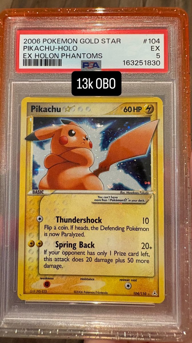 Pikachu PSA EX 5