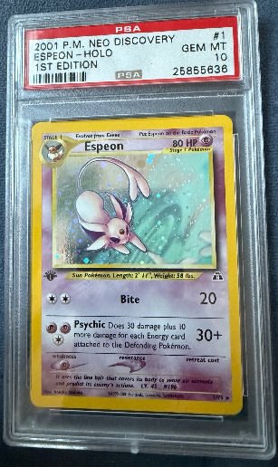 Espeon PSA GEM MT 10