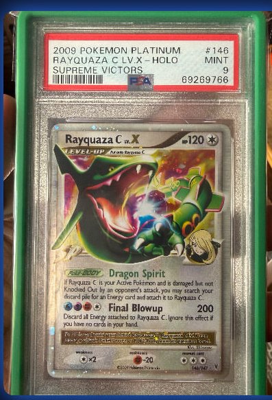 Rayquaza C Lv X PSA MINT 9