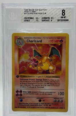 Charizard BGS 8 NM-MT+