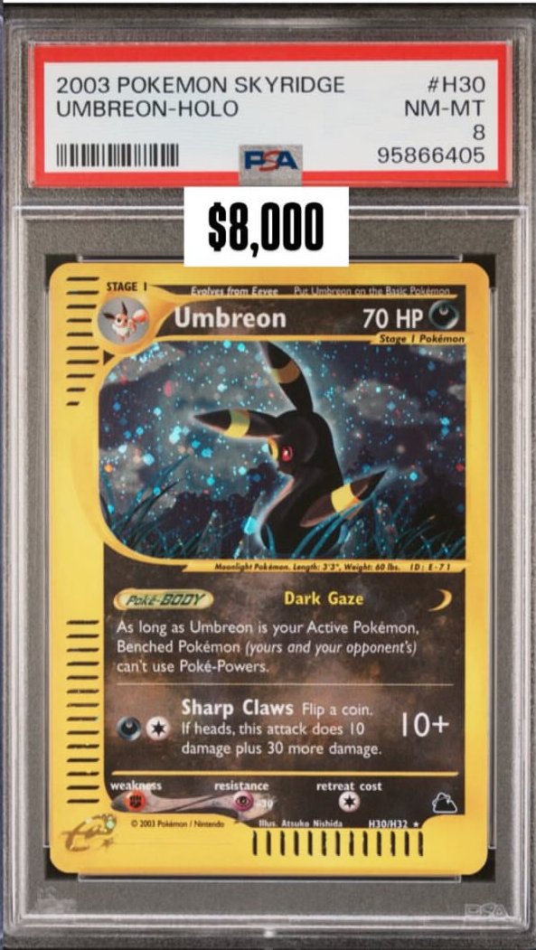 Umbreon PSA NM-MT 8