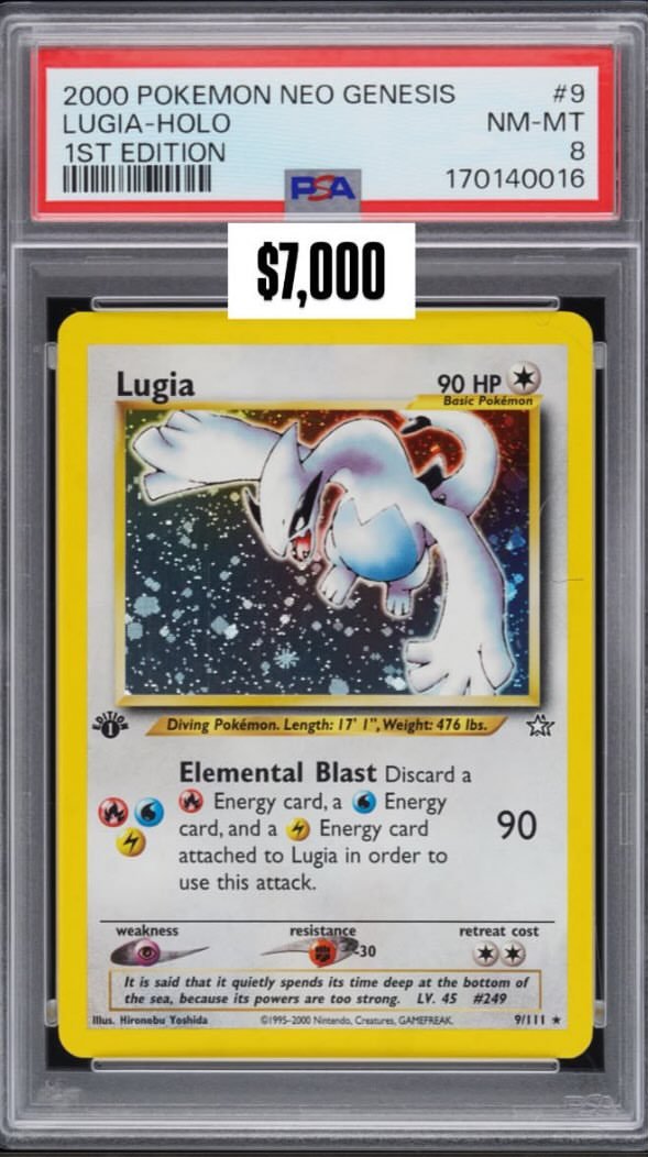 Lugia PSA NM-MT 8