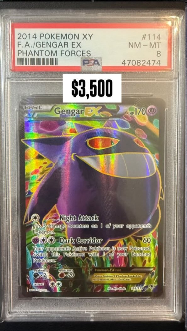 Gengar EX PSA NM - MT 8