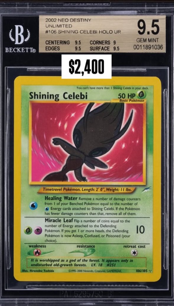 Shining Celebi BGS 9.5 GEM MINT