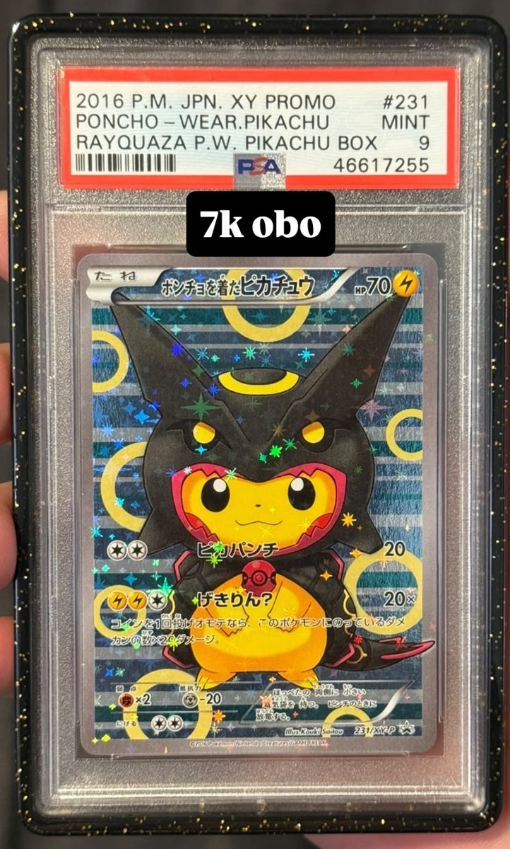 Poncho-wearing Pikachu PSA MINT 9
