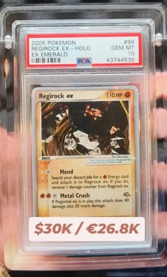 Regirock EX PSA GEM MT 10