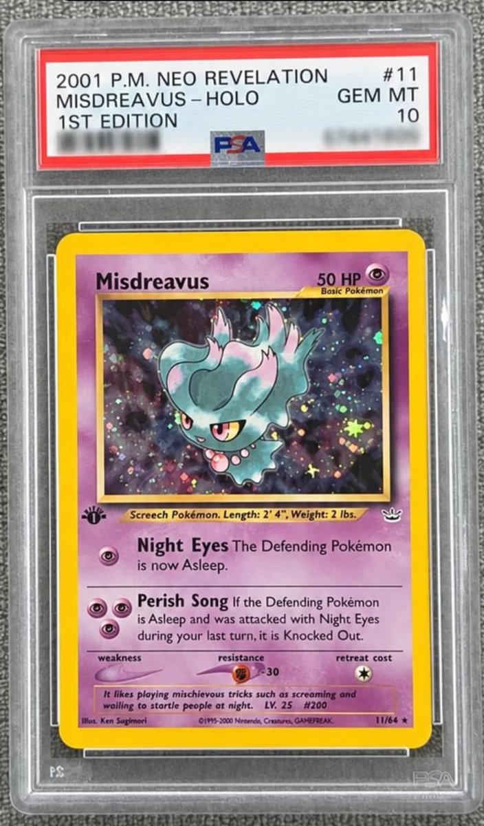 Misdreavus PSA GEM MT 10