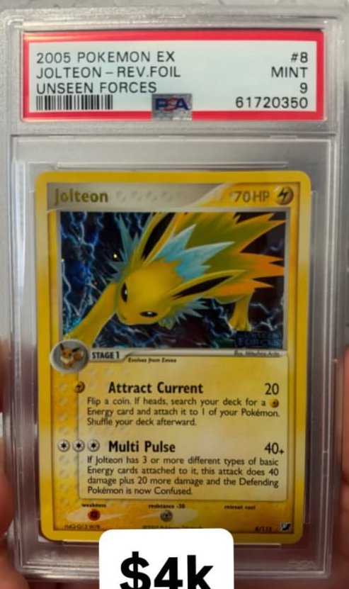 Jolteon PSA MINT 9