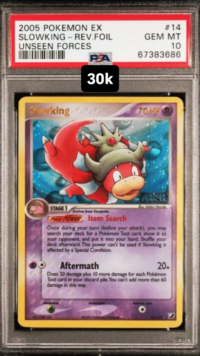 Slowking PSA GEM MT 10