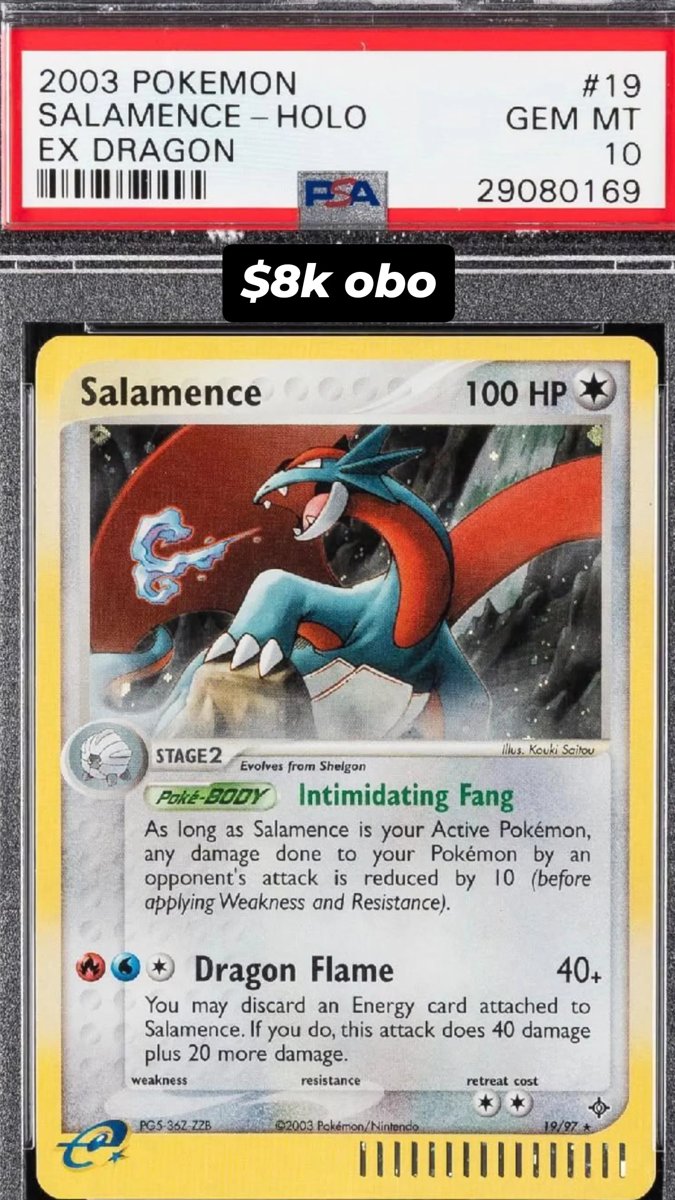 Salamence PSA GEM MT 10
