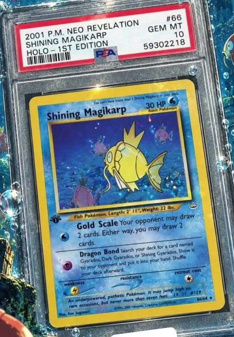 Shining Magikarp PSA GEM MT 10