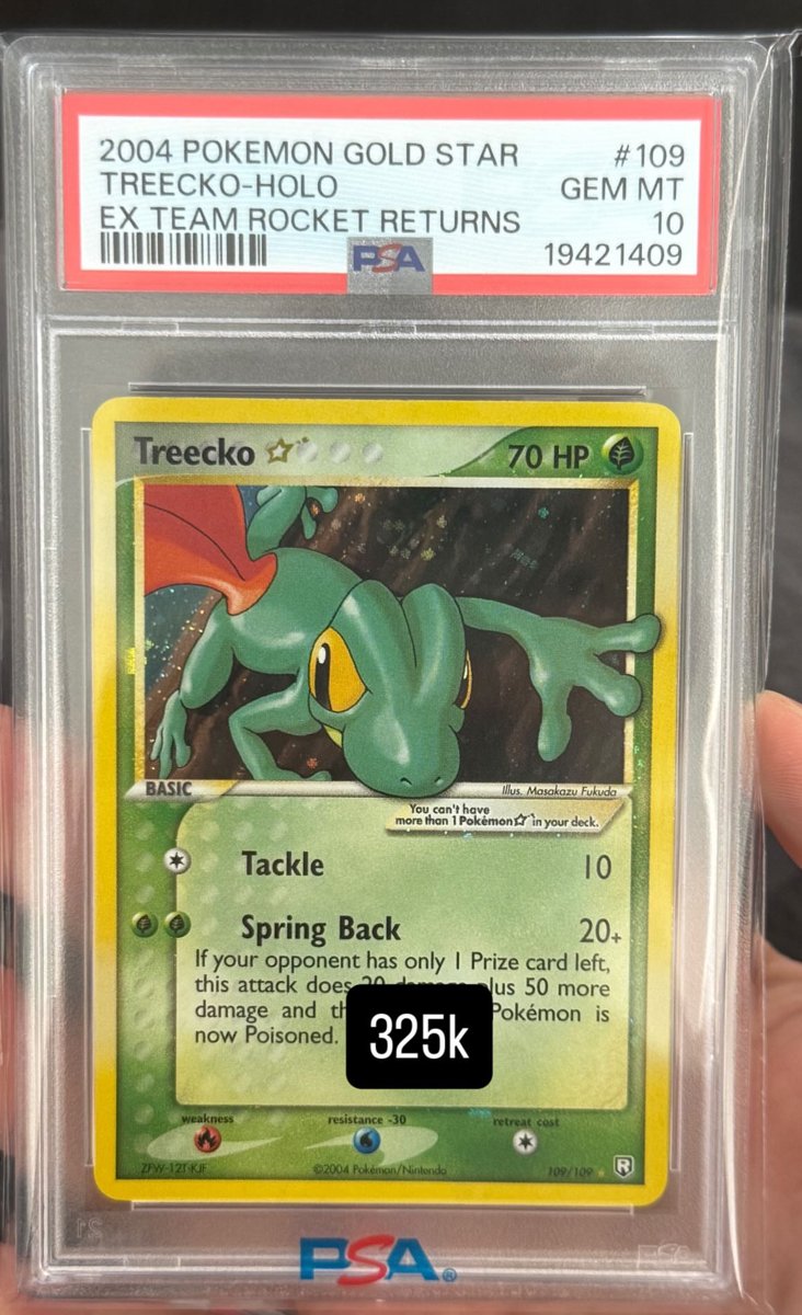 Treecko PSA GEM MT 10