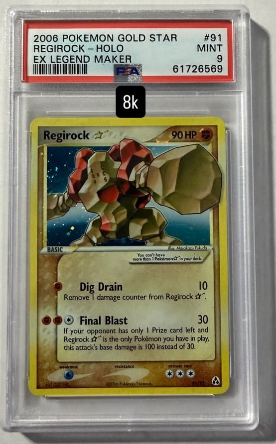 Regirock PSA MINT 9