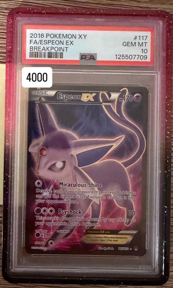 Espeon EX PSA GEM MT 10