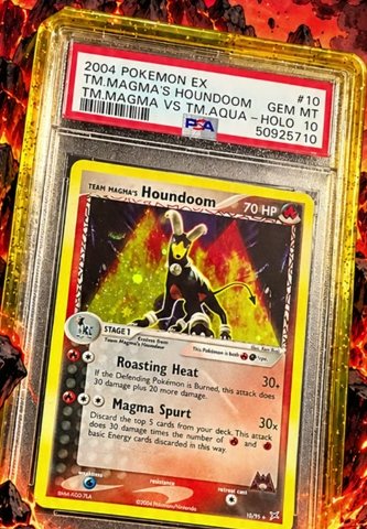 Magma's Houndoom PSA GEM MT 10