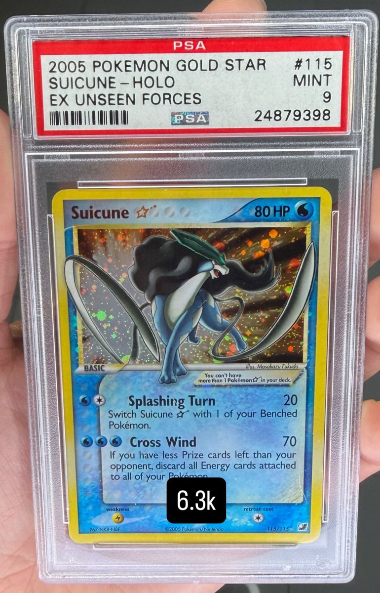 Suicune PSA MINT 9
